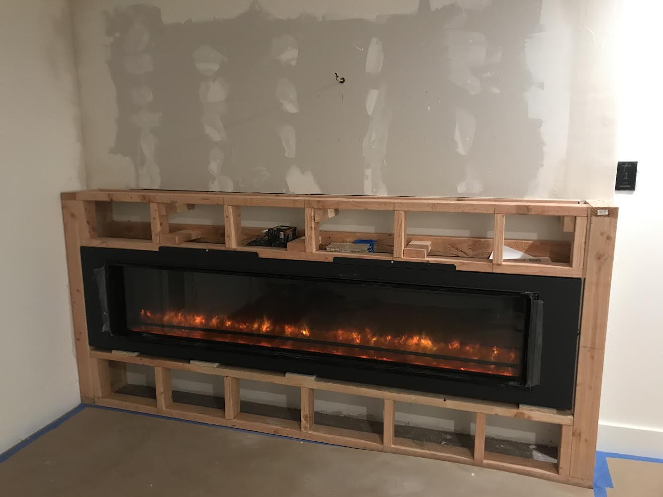 Fireplace installation
